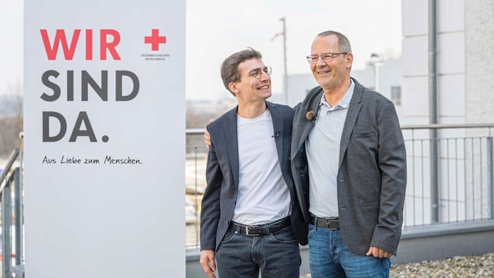 „Dank dir kann ich mein Leben wieder genießen“ – Günter Grabner (re.) traf auf Spender Viktor ...