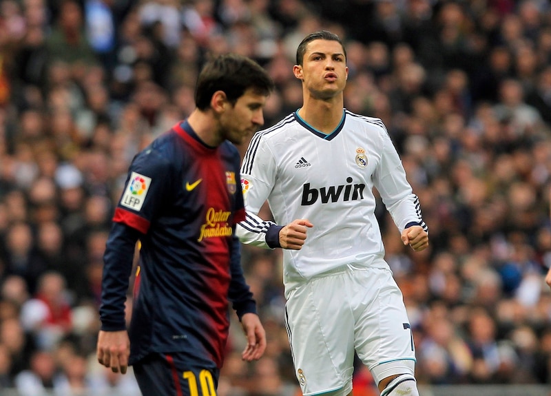 Cristiano Ronaldo (re.) und Lionel Messi duellierten sich jahrelang in Spanien. (Bild: AP)