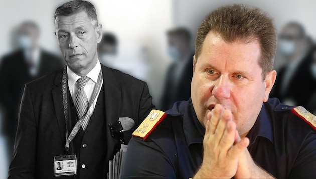 There are many rumors surrounding the death of Christian Pilnacek. For the first time, the country's top police officer has now commented on the matter. (Bild: Krone KREATIV/www.picturedesk.com/Helmut Fohringer, Martin Jöchl)