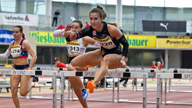 Karin Strametz holte in Linz bei der Generalprobe für die Hallen-EM trotz Widrigkeiten den Staatsmeistertitel. (Bild: GEPA)