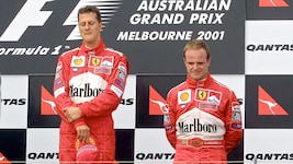 Michael Schumacher und sein einstiger Ferrari-Gehilfe Rubens Barrichello. (Bild: GEPA)