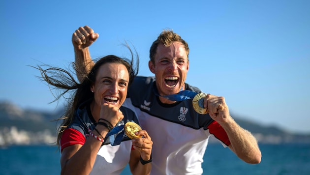 Lukas Mähr, who won the 2024 Olympics off Marseille with Lara Vadlau, is enjoying a whole new level of freedom after the end of his career. (Bild: GEORG HOCHMUTH / APA / picturedesk.com)