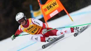 Lukas Feurstein fuhr zuletzt beim Weltcup-Super-G in Crans Montana nur um 36 Hundertstel an seinem zweiten Podestplatz vorbei. (Bild: GEPA)