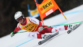 Lukas Feurstein fuhr zuletzt beim Weltcup-Super-G in Crans Montana nur um 36 Hundertstel an seinem zweiten Podestplatz vorbei. (Bild: GEPA)