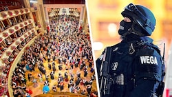 Tausende Besucher werden auch heuer beim Ball der Bälle in der Wiener Staatsoper erwartet. (Bild: Krone KREATIV/EPA/Christian Bruna, Andreas Tischler)