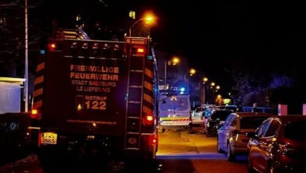 Die Berufsfeuerwehr und der Löschzug Liefering waren rasch zur Stelle. (Bild: FF Liefering)