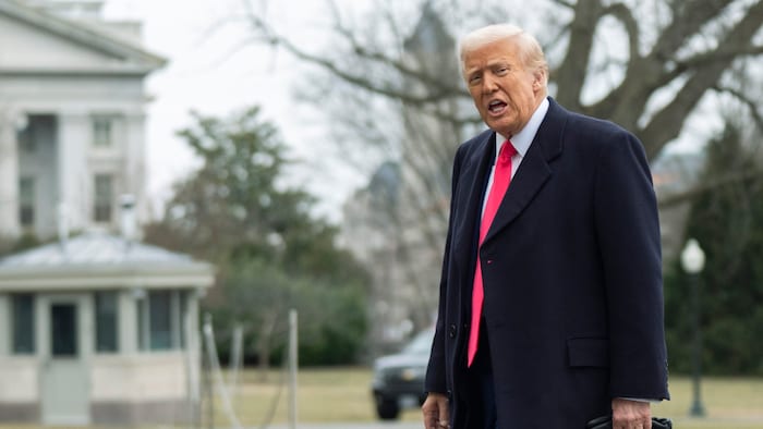 US-Präsident Donald Trump vor dem Weißen Haus