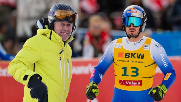 Bernard Russi (l.) kann Dominik Paris nicht verstehen. (Bild: GEPA)