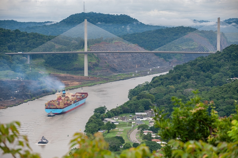 The new locks for the passage of ships are larger than the old ones. Every time a ship passes through, fresh water flows into the sea and more salt water flows into the canal than before. (Bild: © David Parker)