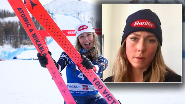 Mikaela Shiffrin is subtly reflective on Instagram after her 100th World Cup victory. (Bild: GEPA)