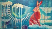 Pinke Tiere, traumhafte Landschaften und dramatische Himmel: Die Werke von „tinski“ sind Portale ...