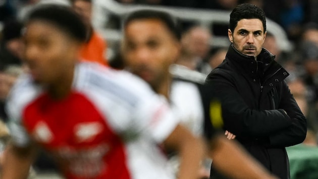 Mikel Arteta will den Meistertitel noch nicht abschreiben. (Bild: APA/AFP/Paul ELLIS)