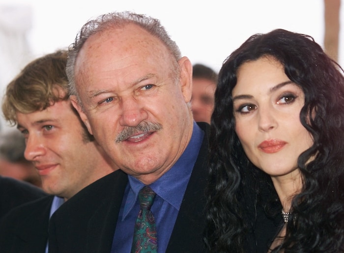 Gene Hackman mit Monica Bellucci 2000 in Cannes 