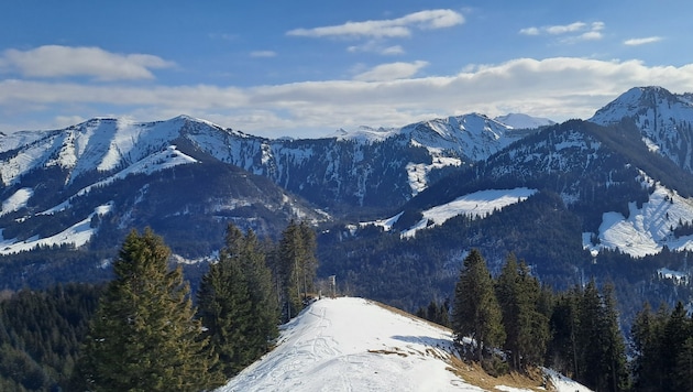 Ein wunderbarer Ausblick bietet sich Wanderern oberhalb der Hinterbergalpe. (Bild: Bergauer Rubina)