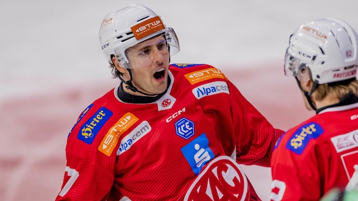 KAC-Stütze Mathias From ist wieder voll im Mannschaftstraining.