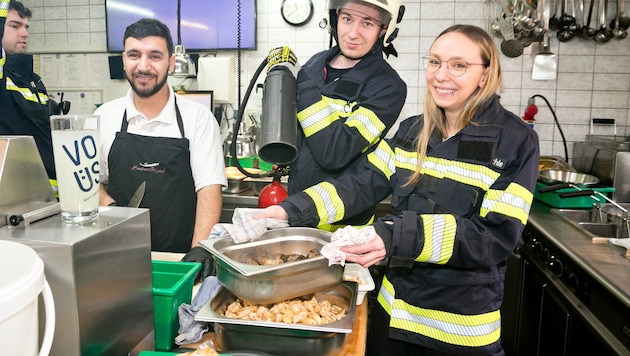 This roast fell into the hands of the Floriani disciples in Rankweil. (Bild: Mathis Fotografie)