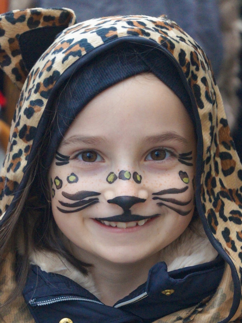 Bereits die kleinen Partytiger sind vom Faschingsfieber infiziert. (Bild: Christian Forcher/Fotoworxx)