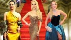 Die Promis sorgten beim Opernball für modische Highlights. (Bild: Krone KREATIV/APA/EVA MANHART, Starpix/Alexander Tuma)