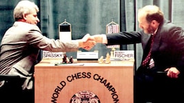 Boris Spasski im Duell mit Bobby Fischer (Bild: Kiran RIDLEY)