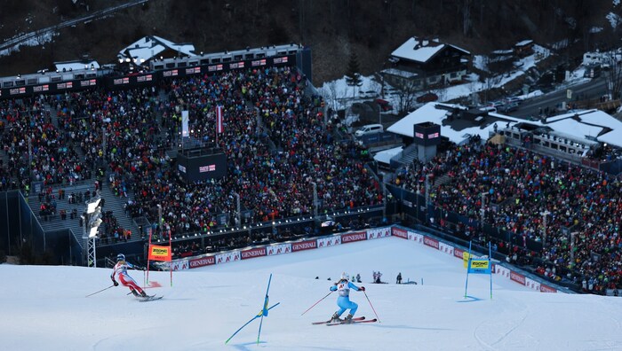 Wie bei der WM in Saalbach werden auch in Tarvis bei den Junioren Medaillen im Team ...