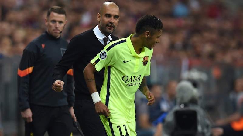 Pep Guardiola wollte Neymar zum FC Bayern mitnehmen. (Bild: APA/AFP/PATRIK STOLLARZ)