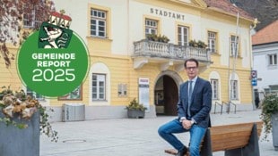 Matthäus Bachernegg ist erst seit Juni 2024 Bürgermeister von Kapfenberg.  (Bild: Krone KREATIV/Jürgen Fuchs)