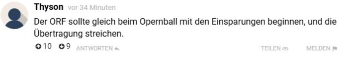 „Krone“-Leserkommentar