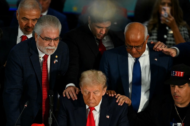 Vor allem gläubige Latinos machten für Trump Wahlkampf. (Bild: CHANDAN KHANNA/AFP)