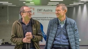 Die Steirer Rudolf Haidinger (li.) und Gerfried Huber sind CMT-Patienten. (Bild: Juergen Fuchs)