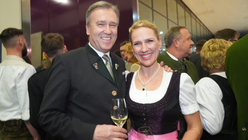 Banker und Sturm-Präsident Christian Jauk und Kathrin Jauk (Bild: Pail Sepp)