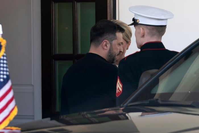 Zelensky had to leave the White House early.