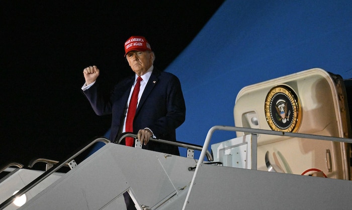Trump traveled to his Mar-a-Lago estate in Florida after the meeting in Washington