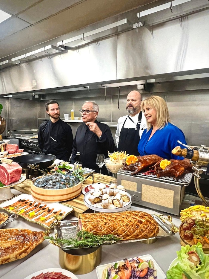 Wolfgang Puck erklärt, wie sich die blauen Garnelen aus Rottenmann zum Top-Gericht für die Stars ...