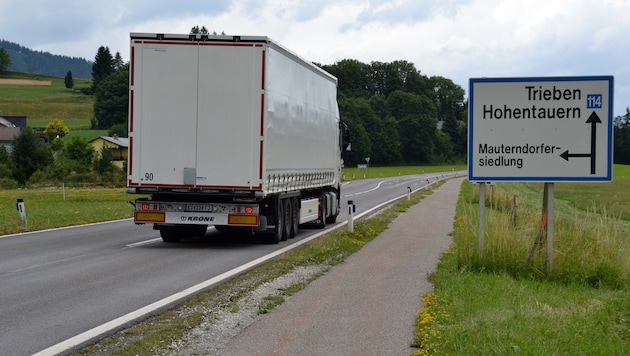 Heavy goods vehicles will soon no longer be able to drive over the Triebener Tauern. (Bild: Weeber Heinz)