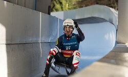 Noah Kallan bejubelte in Sigulda einen Sieg im Junioren-Weltcup.