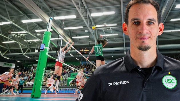 Matthias Pack is coach of the USC Münster women's team. (Bild: Krone KREATIV/Conny Kurth)