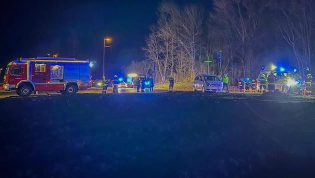 The Hetzendorf, Fohnsdorf and Aichdorf fire departments were deployed. (Bild: FF Hetzendorf/BFV.Judenburg)