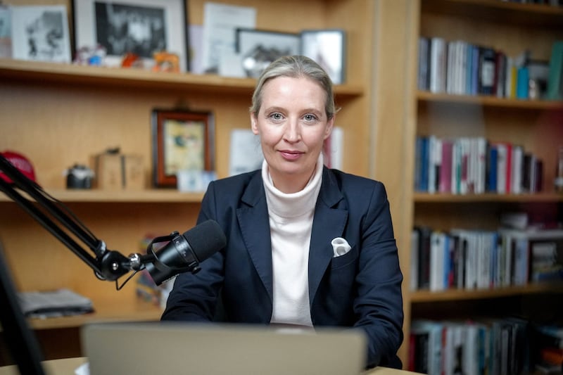 Alice Weidel trat im Podcast mit Trump-Vertrautem Elon Musk auf. (Bild: KAY NIETFELD)