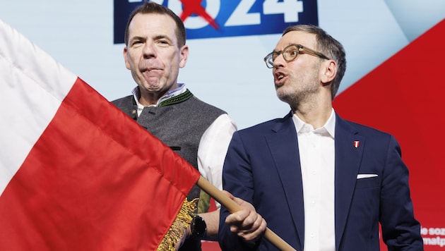 Die FPÖ hat ihre Anti-Ukraine-Haltung untermauert. (Bild: APA/ERWIN SCHERIAU)