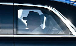 Trump auf dem Weg in seinen Golfklub.