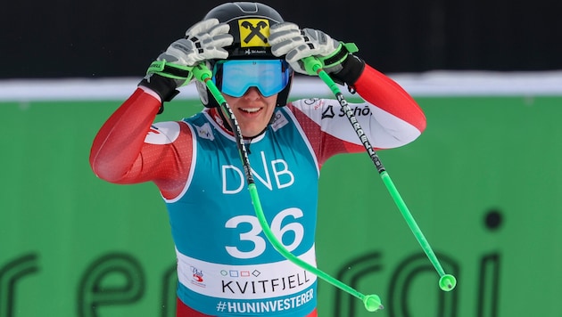 Magdalena Egger could hardly believe that she was able to achieve her best World Cup result to date in Kvitfjell. (Bild: GEPA)