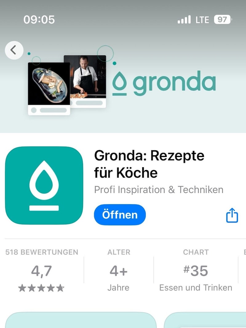 Über die App können Tausende Rezepte heruntergeladen werden. (Bild: Gronda)