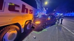 Unfall am Gaudenzdorfer Gürtel (Bild: Stadt Wien | Feuerwehr)