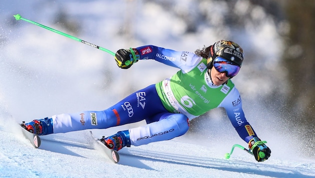 Federica Brignone hat sich den Super-G-Sieg in Kvitfjell gesichert (Bild: GEPA)