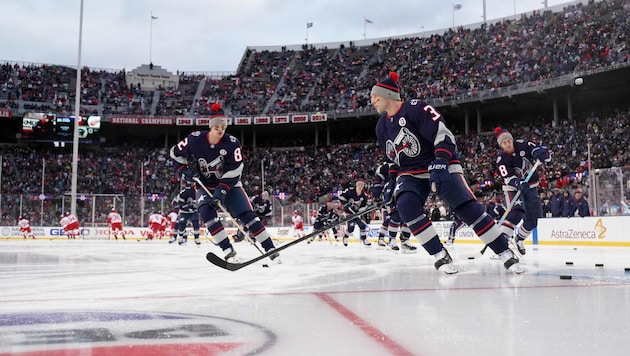 Das NHL-Spektaklel lockte über 90.000 Fans an. (Bild: JASON MOWRY)