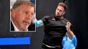 Boris Becker bietet Federico Agustín Gómez seine Hilfe an ... (Bild: APA/AFP/William WEST; GEPA)