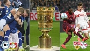 Spieltermine im Halbfinale des DFB-Pokals sind der 1. und der 2. April ...  (Bild: AFP / SID)