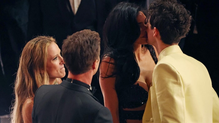 Kylie Jenner und Timothée Chalamet konnten bei den Oscars nicht voneinander lassen.