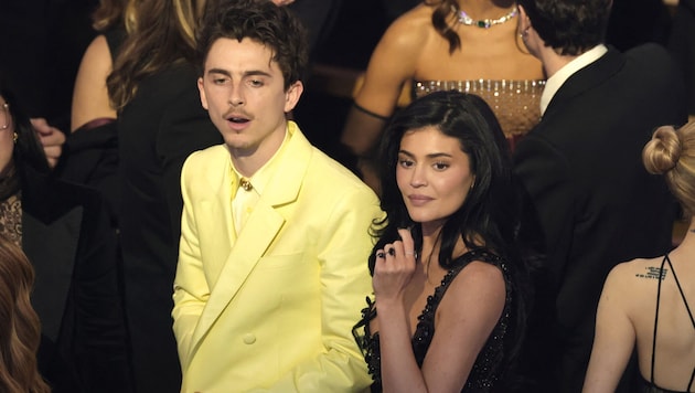 Timothée Chalamet brachte Freundin Kylie Jenner mit zu den Oscars. (Bild: KEVIN WINTER)