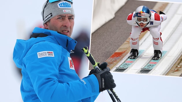 Mario Stecher (li.) und Daniel Tschofenig (Bild: Krone KREATIV/GEPA pictures)